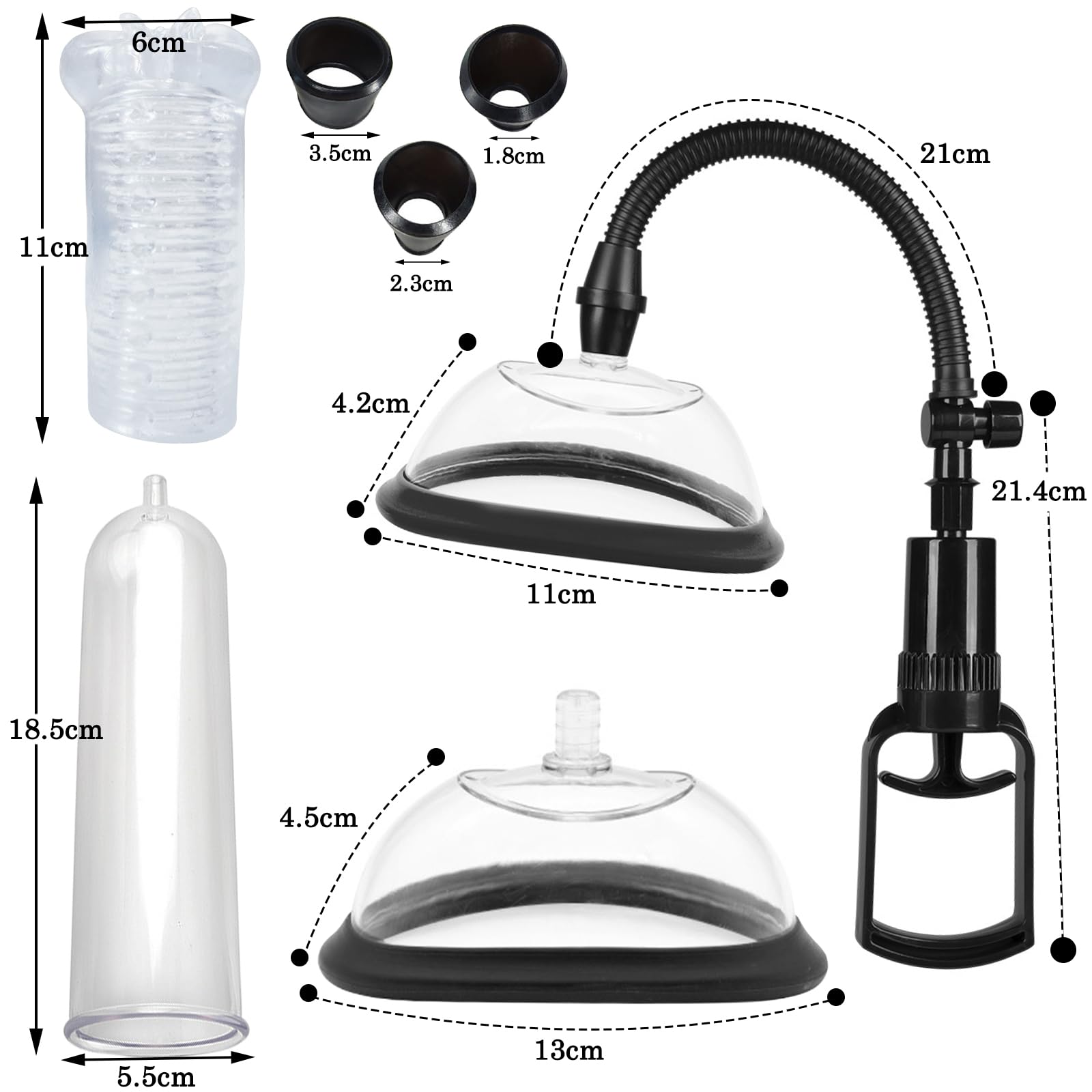 BDSMJOY 2-IN-1 Multifunktional Vakuumpump | Penispumpe + Nippelsauger  Vagina Pumpe,Penis Pumpe fr Penisvergrerung,Klitoris Sauger fr Frauen, Penispumpen mit Muschi,Erektionshilfe fr Mnner : Amazon.de: Drogerie &  Krperpflege