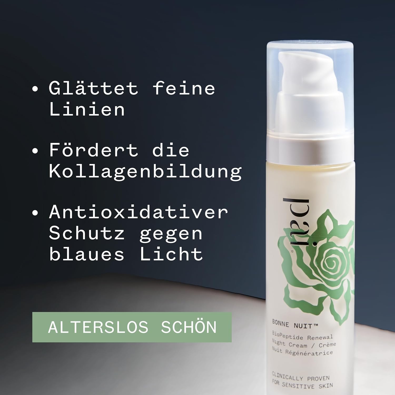 PAI SKINCARE London | BONNE NUIT BioPeptide Renewal Night Cream, Clinically Proven to Reduce Fine Lines & Boost Moisturisation by 32% Overnight. 50ml / 1.7 fl oz