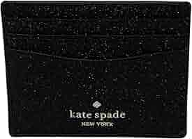 ケイトスペード 新品♡カード・パスケース スリムな財布 ブラック 黒 パール♡ ケイトスペード KateSpade 財布 レディース カードケース コインケース