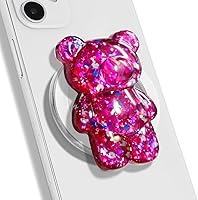 Vista 9 de Soporte magnético de agarre para teléfono móvil plegable y expandible con forma de osito de goma 3D para teléfono inteligente, tableta, accesorio