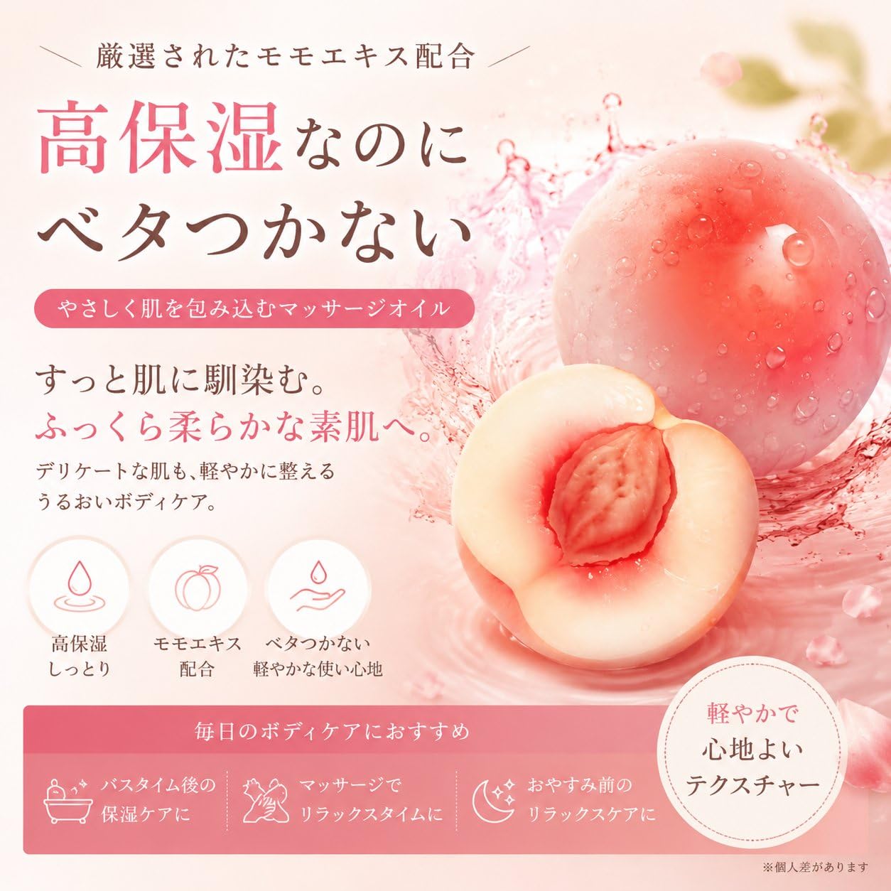 Amazon | デリケートゾーン オイル 60ml ピーチ フェムケアオイル 女性