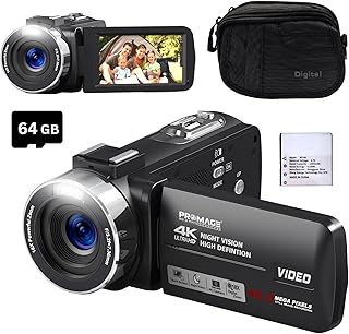 PROMAGE 4K Video Camera Camcorder - 48MP Vlogging Camera for YouTube