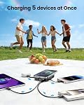 for Magsafe Power Bank 10000mAh,Wireless Portable Charger with led display,Magnetic powerbank Built in USB-C&Lightning Cable 22.5W Fast Charging Battery Pack,5 Outputs&2 Inputs for iPhone Samsung etc.