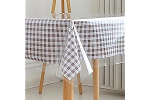 KESFEY Clear Tablecloth Protector