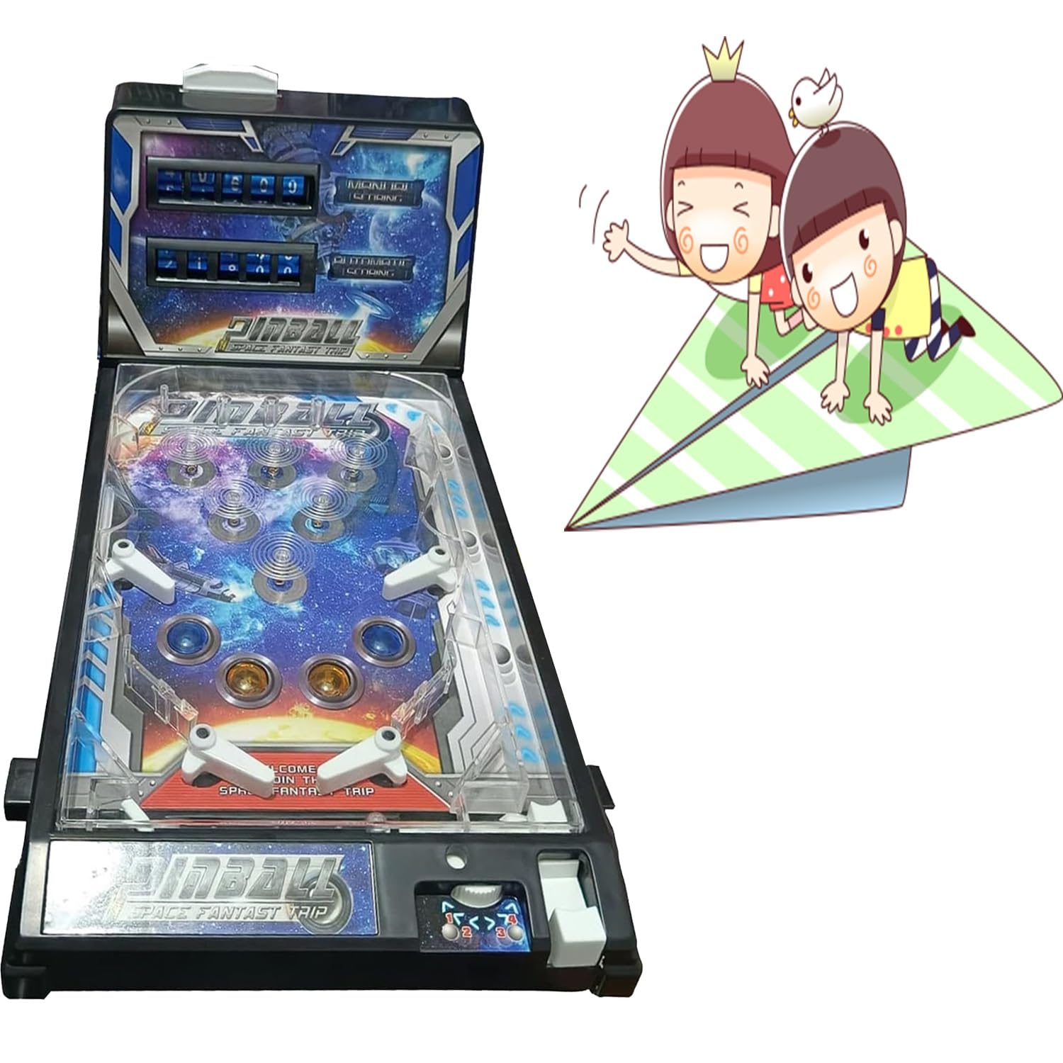 Amazon.co.jp: ミニエレクトロニックデスクトップピンボールマシン適