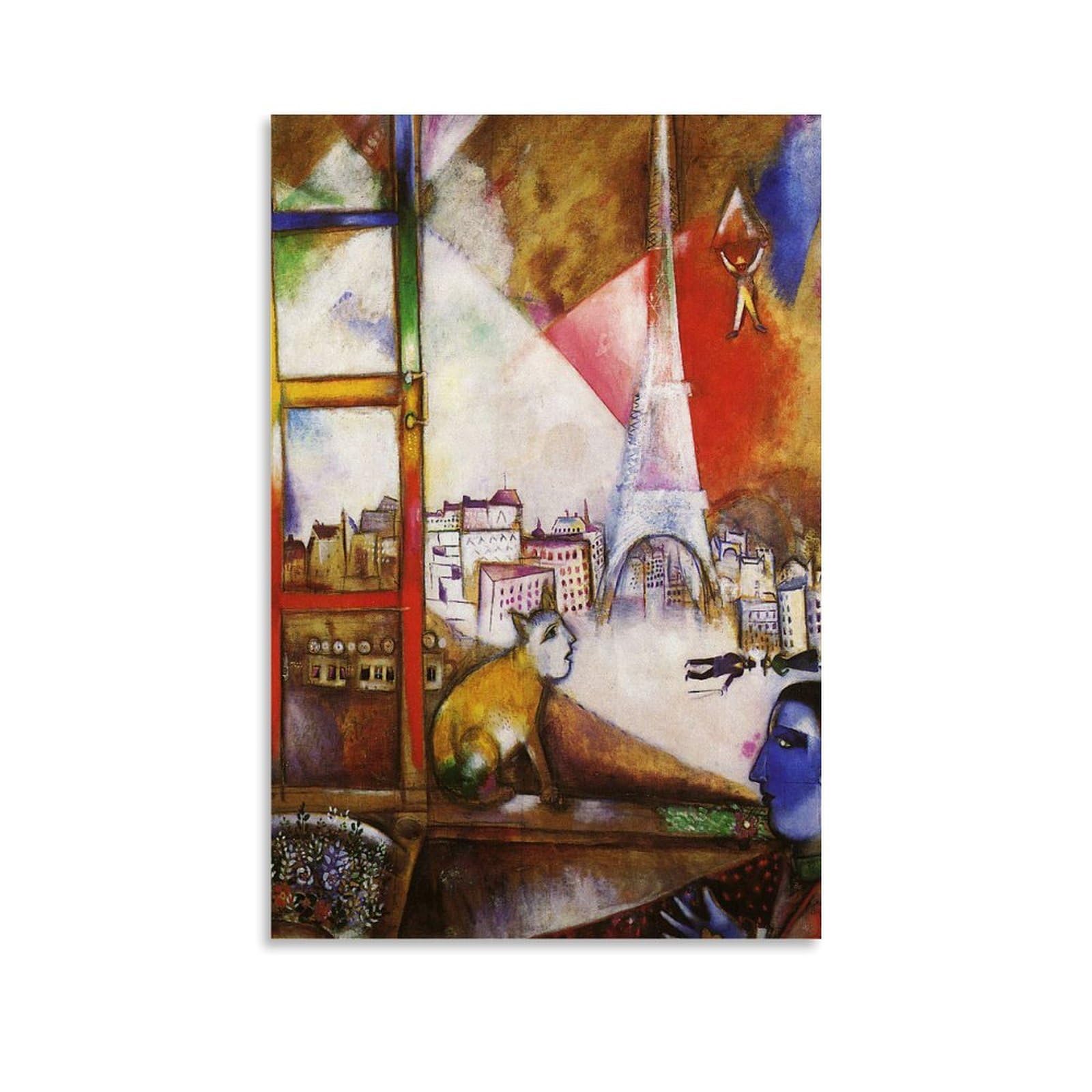Amazon.com: Marc Chagall Prints Wall Art Paintings Poster Paris