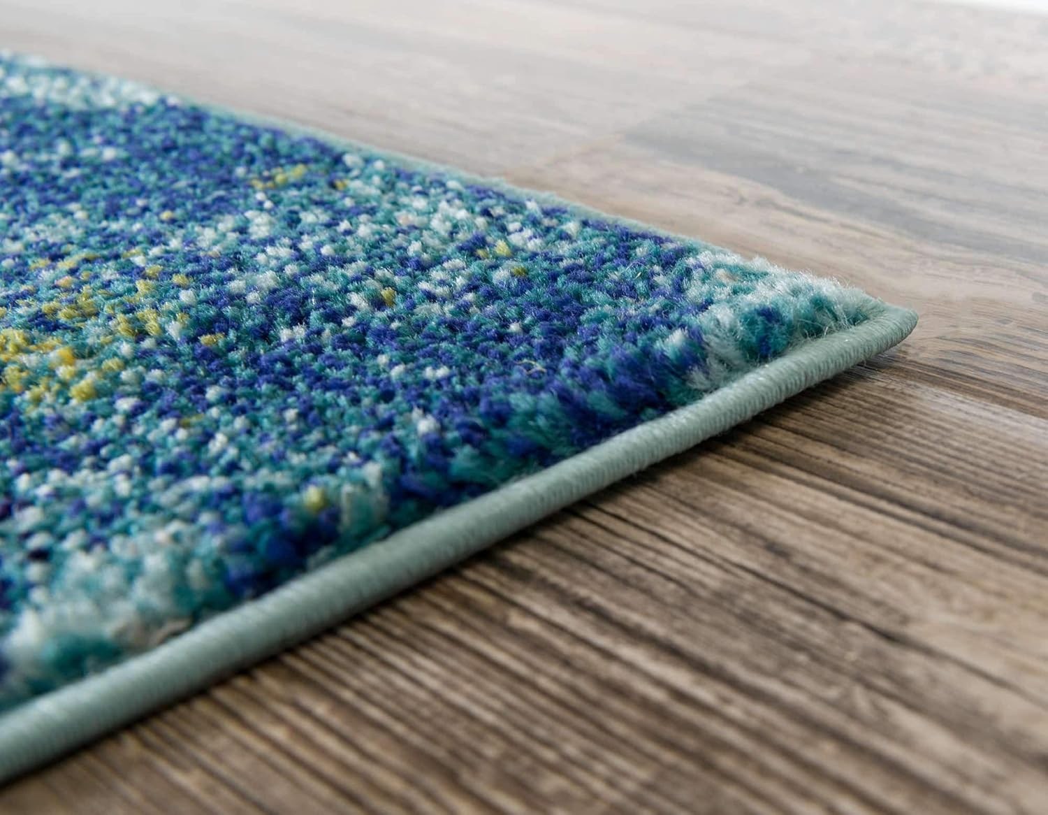 Unique Loom Positano Collection Coastal Modern Bright Colors Starfish Navy Blue Area Rug (4' x 6')
