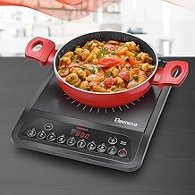 Eleenova Magnite Induction Cooktop 1200 W | Crystal Glass Surface | SmartSense™ Technology | Customised Indian Preset Menu | Energy Saver | Surge Protection