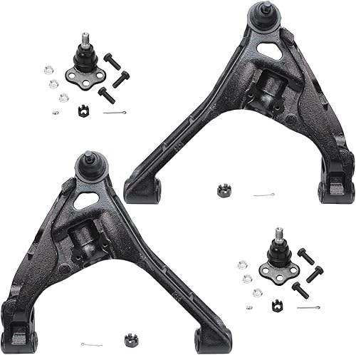 Miniatura 313 de Detroit Axle - Kit de brazos de control delanteros de 4 piezas para Chevrolet Aveo Aveo5 Pontiac G3 Wave Wave5 Suzuki Swift+, 2 brazos de control