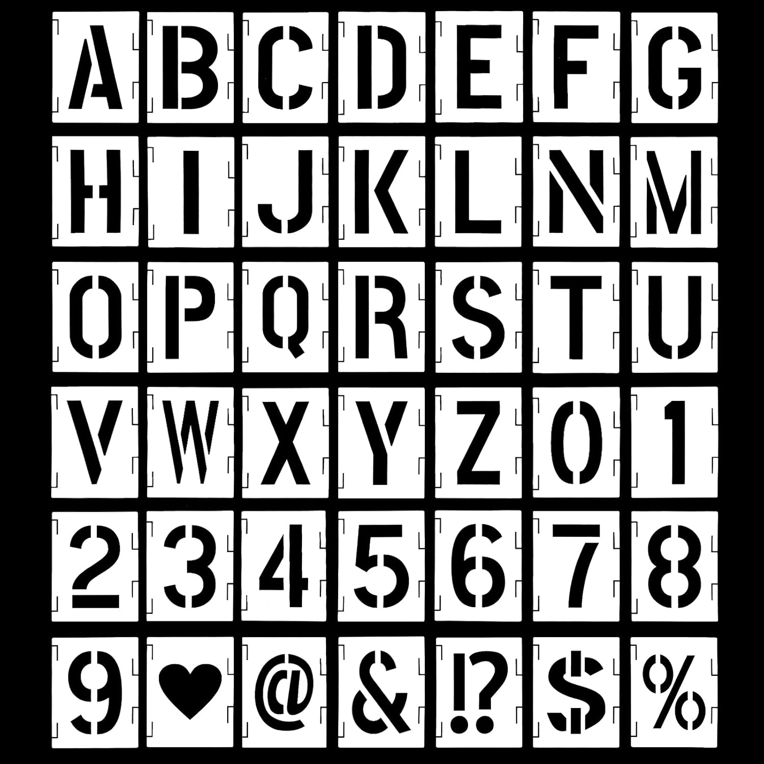 40 Plantillas De Letras De Pintura En Madera, Plantillas De