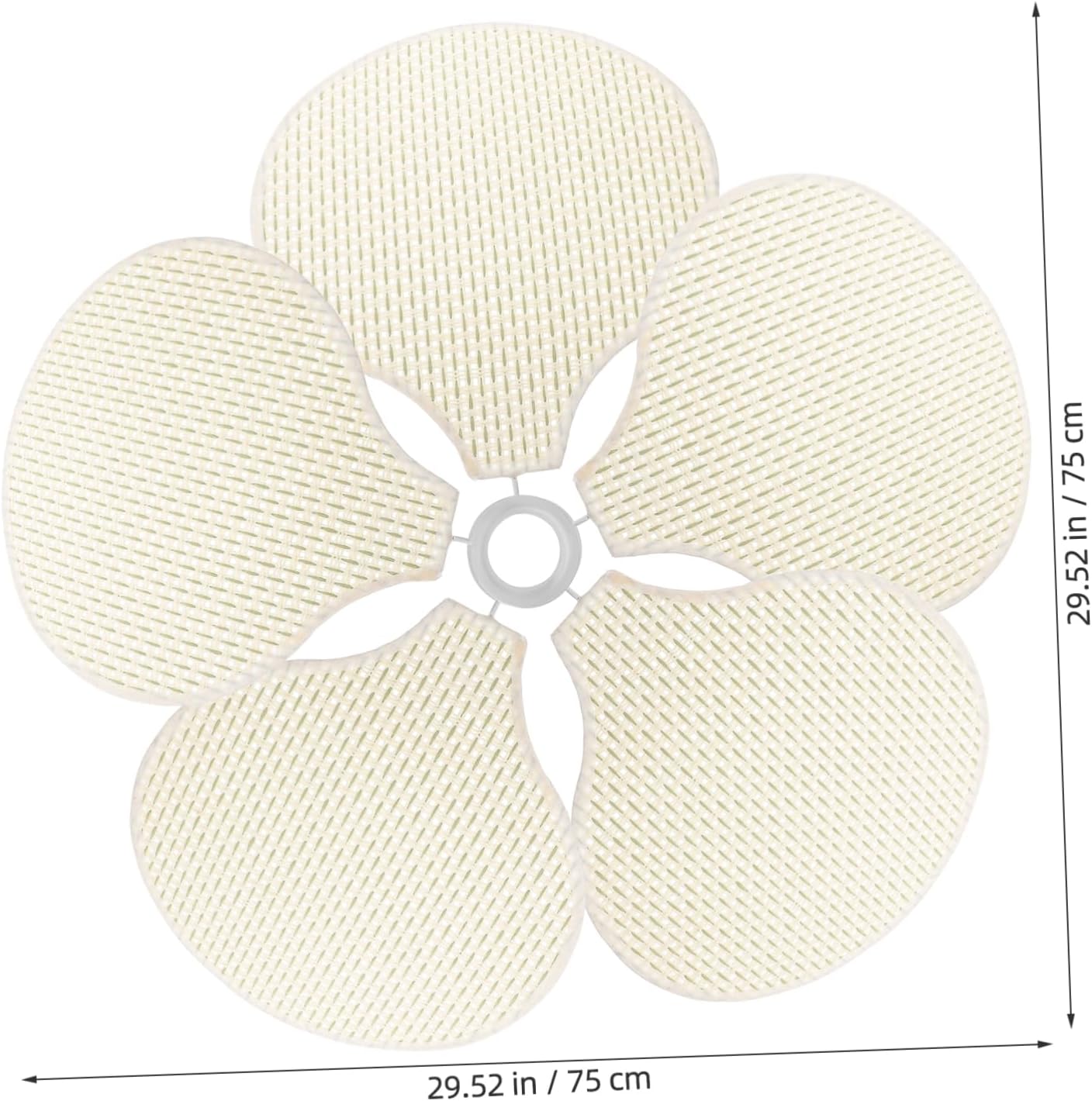 STOBOK Petal Fabric Lampshade E27 Replacement Ceiling Light Cover Adjustable Hanging Lamp Shade for Table and Floor Lamps