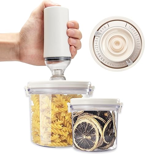 VICARKO Recipientes herméticos para almacenamiento de alimentos, sellado al vacío, para guardar alimentos, conservar y marinar, herméticos,