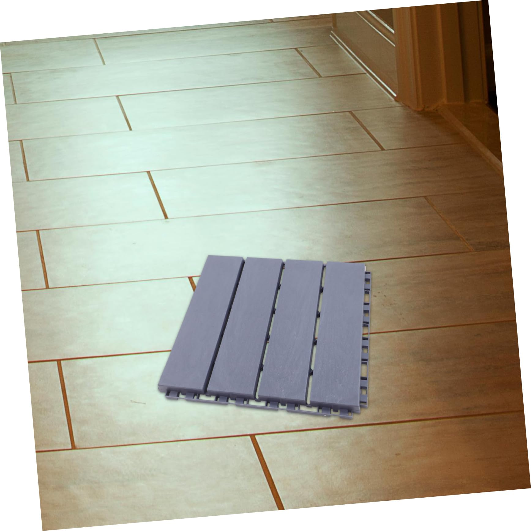 NUOBESTY 6 Baldosas de Suelo Diseño Antideslizante de Patio de Pp de Patio y Fácil Instalación para Terraza y Baño Exterior