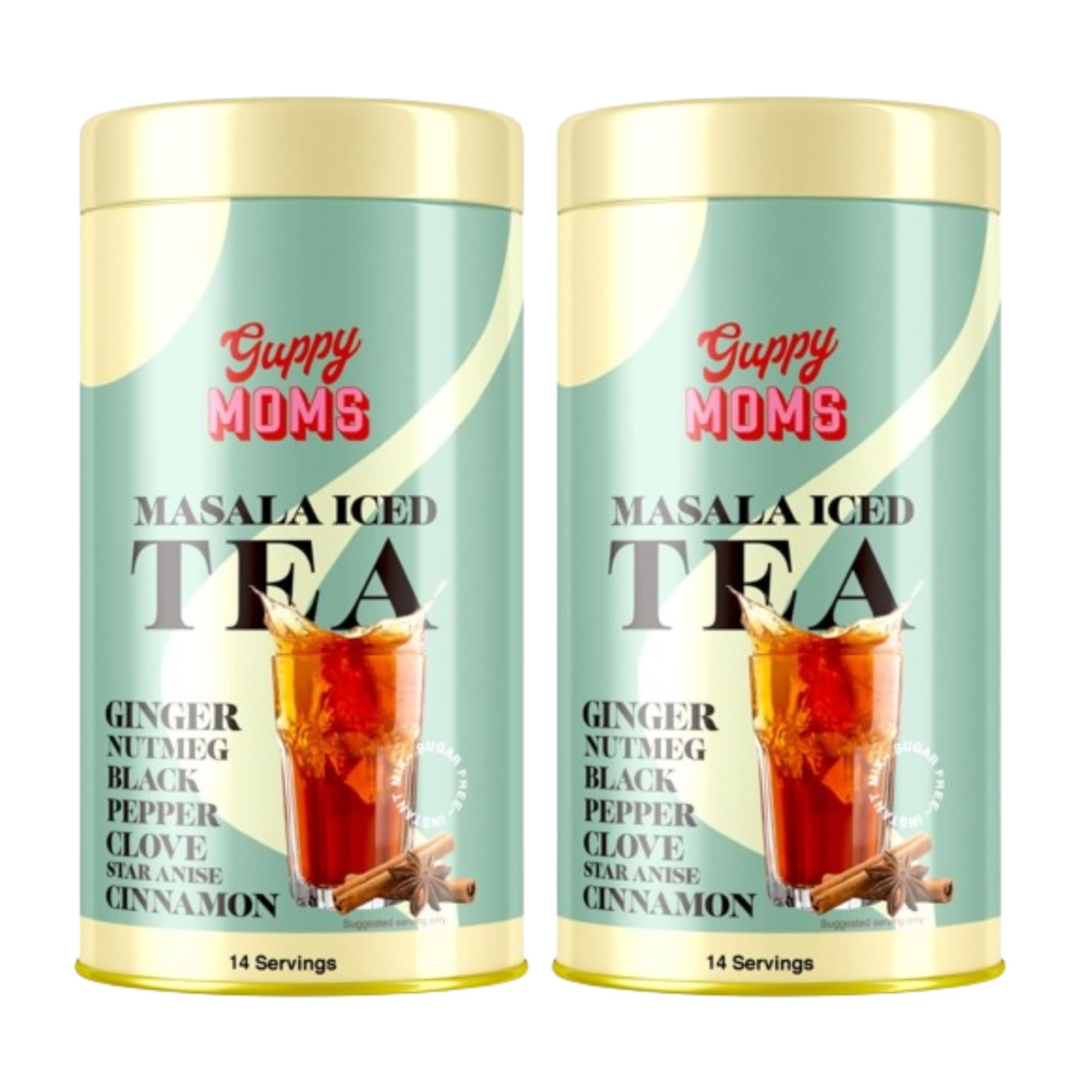 Guppy Mom Masala Ice Tea Infused with Ginger, Nutmeg, Black Pepper & Aromatic Masala Granules with Premix Masala Flavor Iced Tea- 200g (Pack of 2) (B0D5DLHP4Y) Amazon Price History, Amazon Price Tracker
