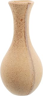 SAFIGLE Unfinished Large DIY Mosaic Floral Vase Blank Base Wooden Flower Arrangement Vase Natural Decorative Container for Hand Painting Crafts Home Décor