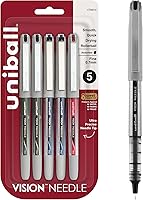 Vista 8 de uni-ball Vision Needle bolígrafos, Azul