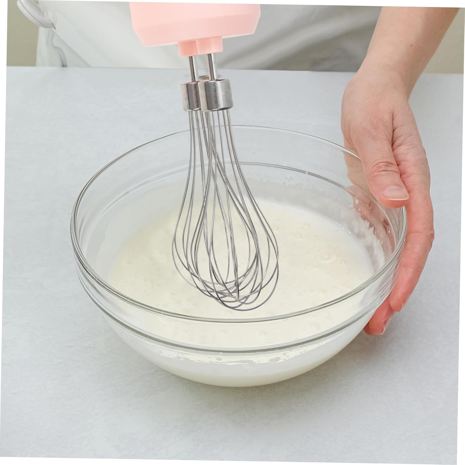 1set Convenient Multi-function Handheld Electric Mixer Lightweight Design for Easy Mixing Kitchen Tool for Baking Cakes Whipping