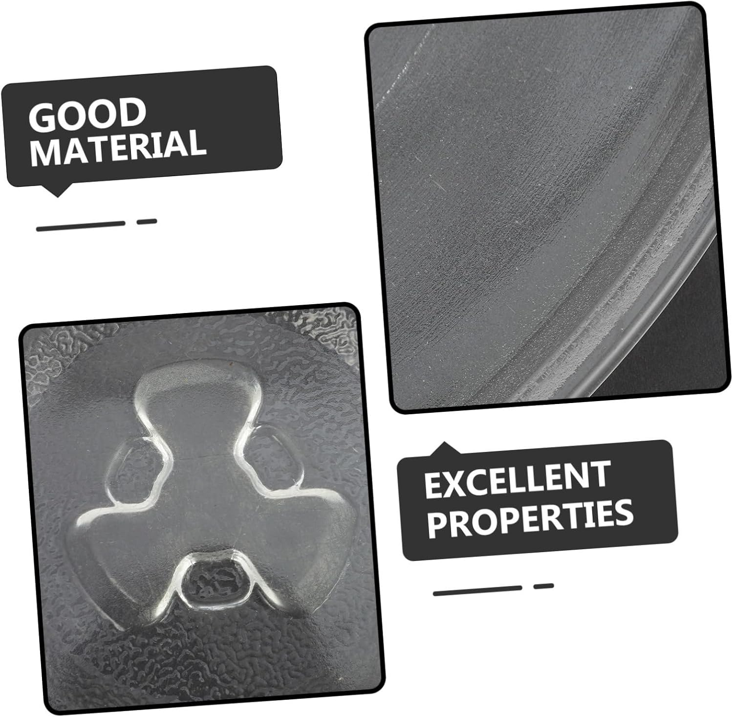 Mikinona Microwave Glass Turntable Tray Replacement Oven Cooking Plate Compatible with Multiple Brands Easy to Install and Use for Long Term Use for Better Cooking Experience