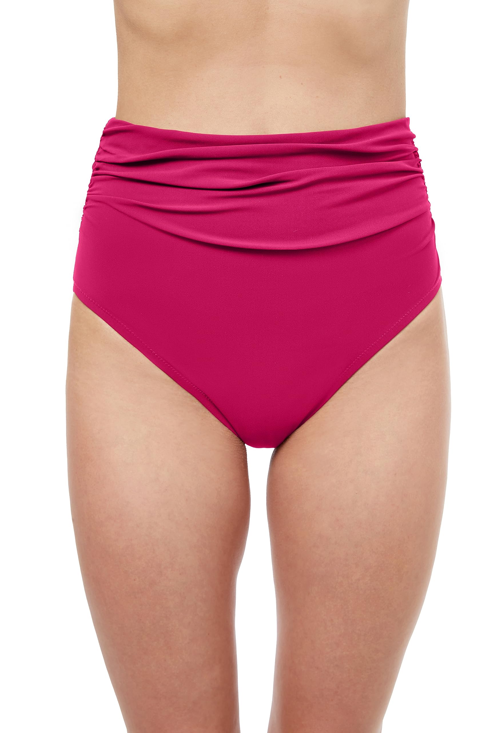 Profile by Gottex Women's Standard Tutti Frutti High Waist Side Shirred Bottom, size 10