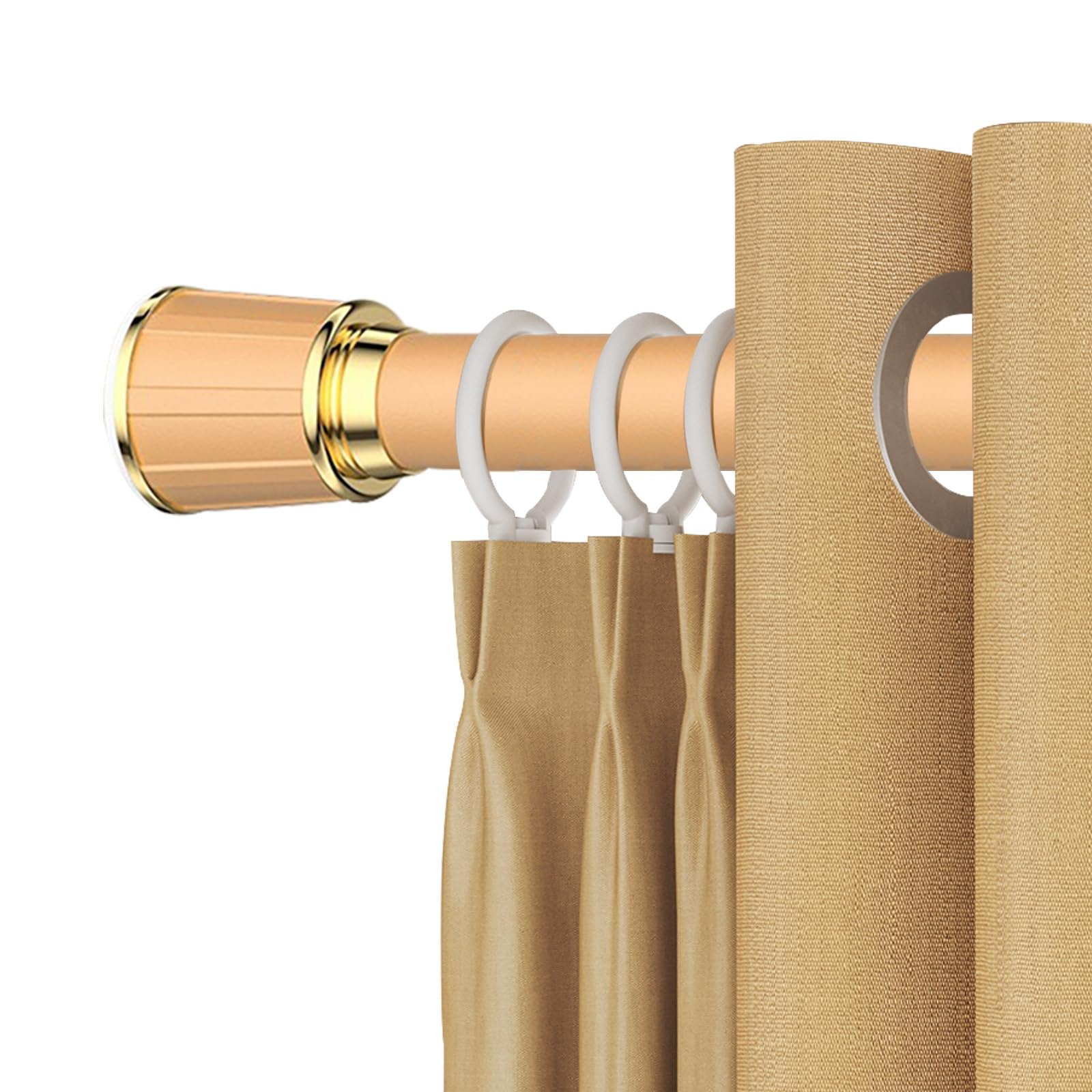 Tringle télescopique réglable Ø 110-500 cm – Installation sans perçage pour salle de bain, cuisine, porte, armoire, balcon – Facile à installer, durable, solution peu encombrante