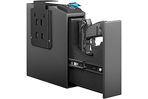Biometric Slider Gun Safe for Handgun - Bedside Safe with Fast Fingerprint Access