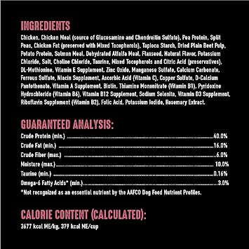 CRAVE Grain Free Indoor Adult High Protein Natural Dry Cat Food with Protein from Chicken & Salmon, 2 lb. Bag