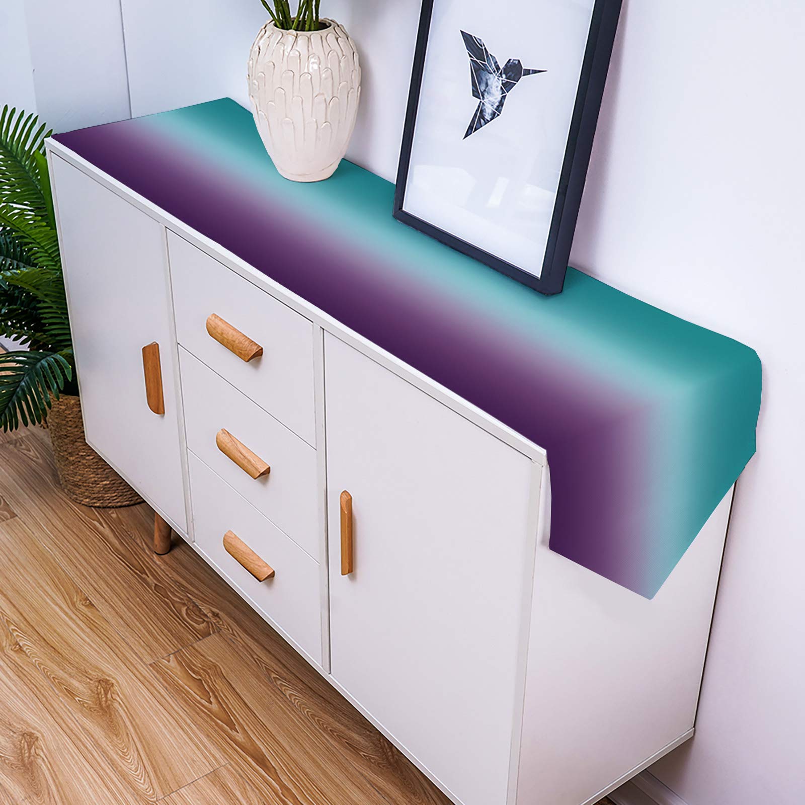 Amazon.com: Cotten Linen Table Runner Green and Purple Ombre Dresser  Scarves Gradient Gradual Color Decorative Runners for Holiday Gatherings,  Dinner,Outdoor or Indoor Parties, Machine Washable, 16x72 inch : Home &  Kitchen