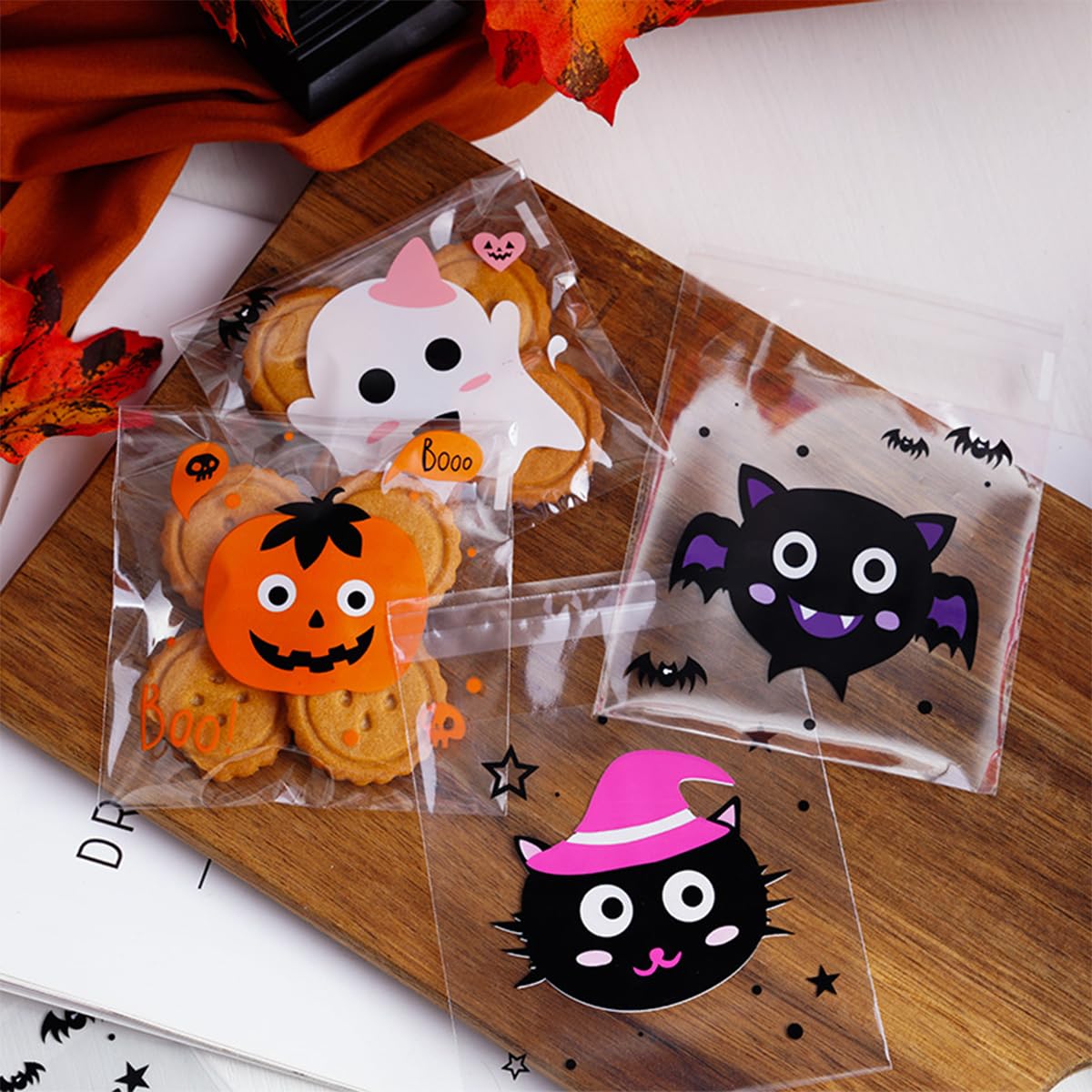 40 Stück Halloween-Geschenktüten Mit Griffen – Kunststoff, Für Süßigkeiten & Leckereien