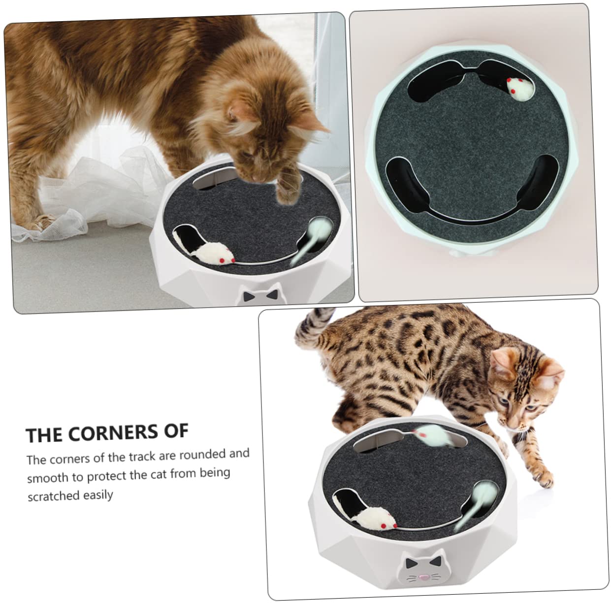 BESPORTBLE Juguetes para Gatos Que Funcionan con Ratones Eléctricos Que Corren Juguete para Mascotas Juguete para Burlarse de