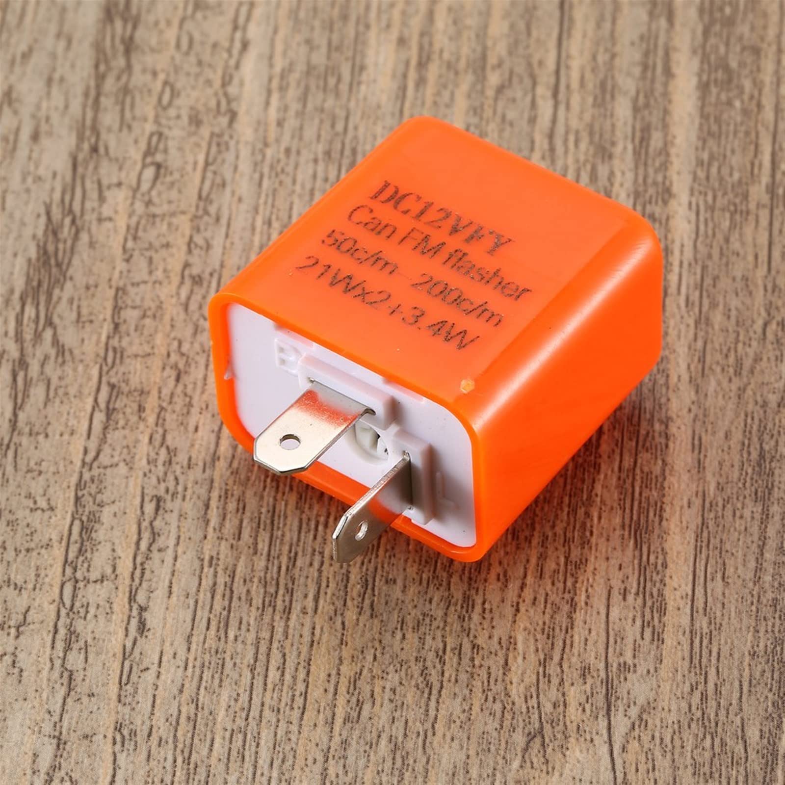 Uniwersalny kwadratowy kierunkowskaz LED z regulowaną częstotliwością do motocykli, kierunkowskaz, przekaźnik Flash 12V (Rosso)