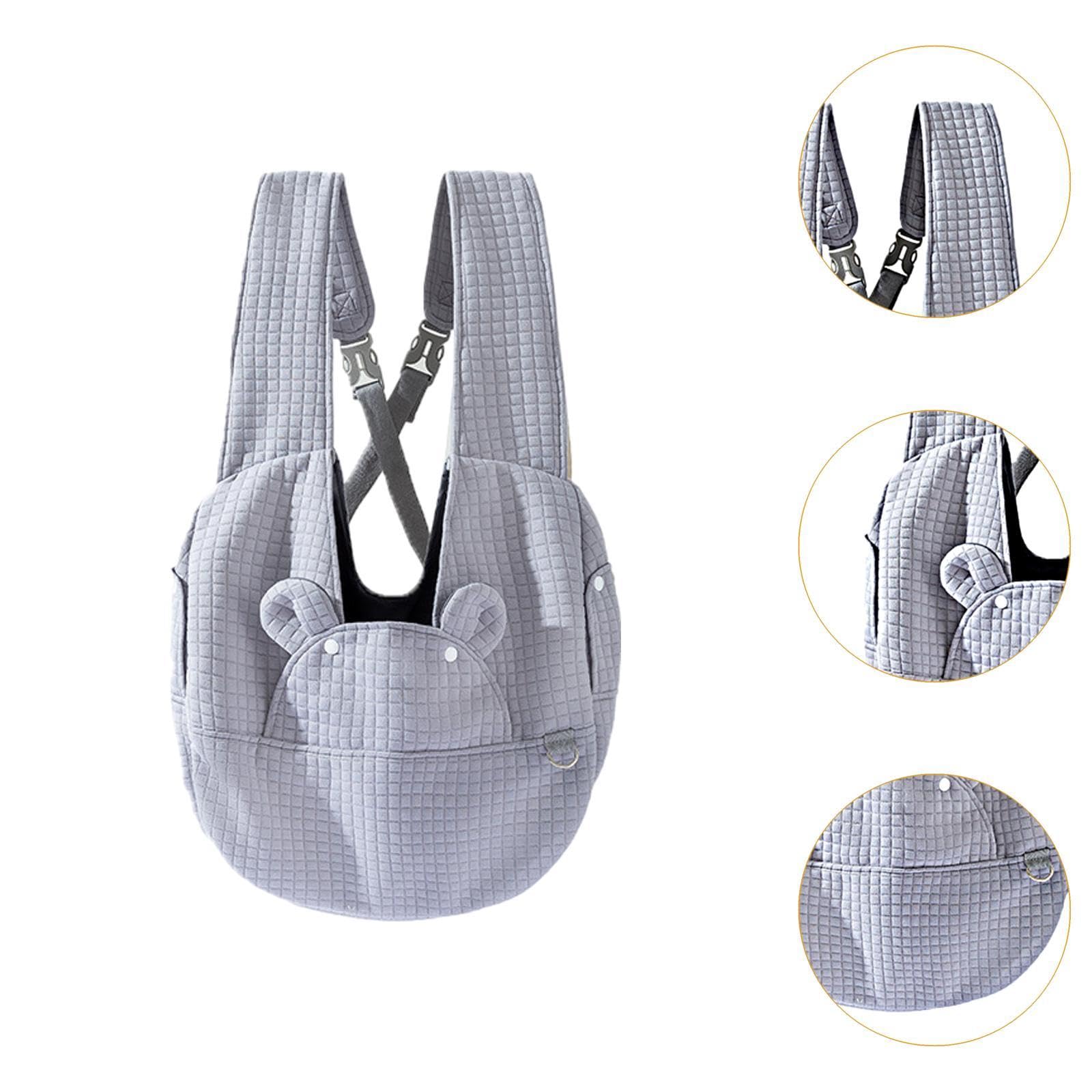 MFMEXUL Pet Travel Backpack for Small Dogs and Cats Versatile Carrier Bag for Outdoor Activities, Gray