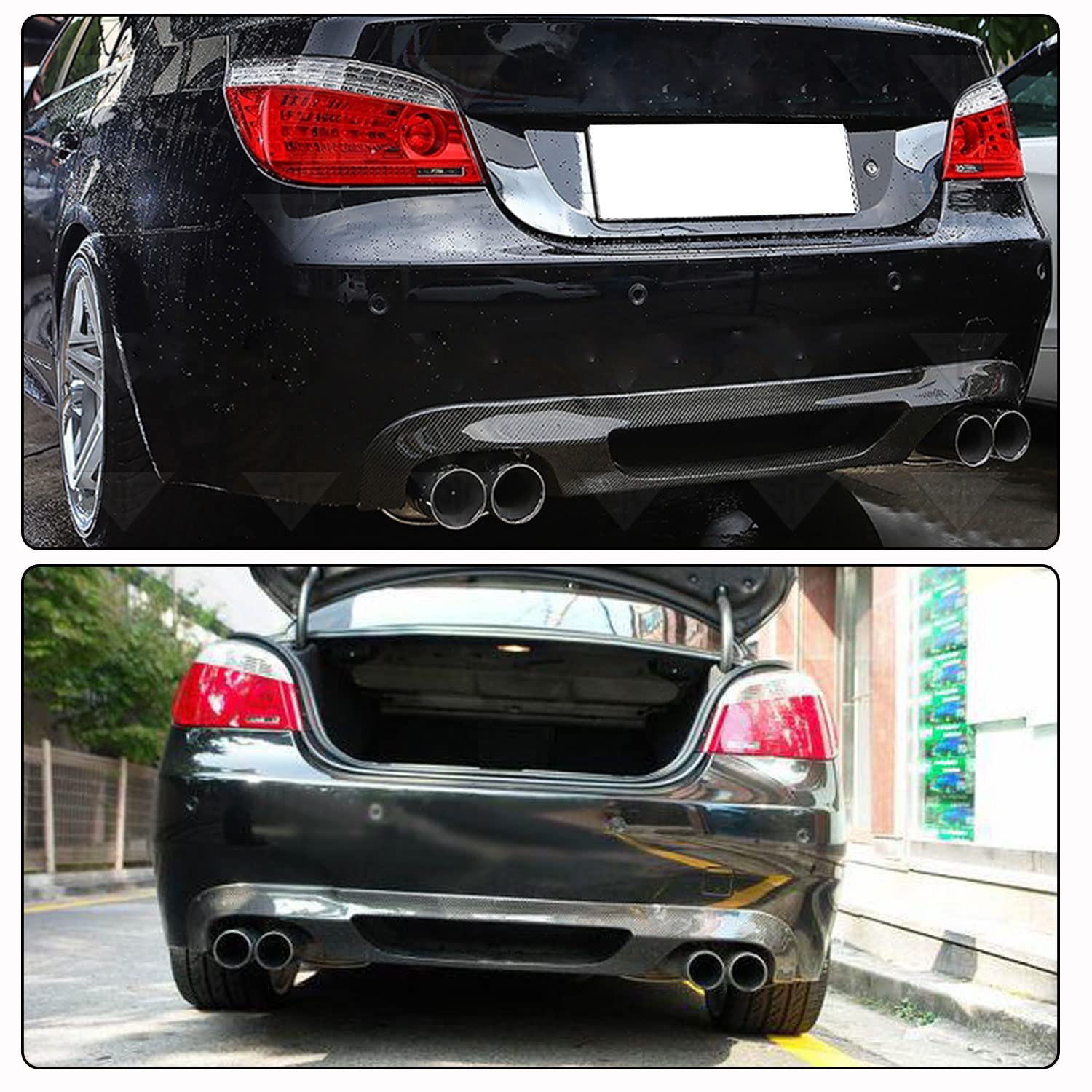 BMW E60 M5 カーボン製 リアディフューザー + サイドスカート BMW E60 M5 カーボン製 リアディフューザー + サイドスカート