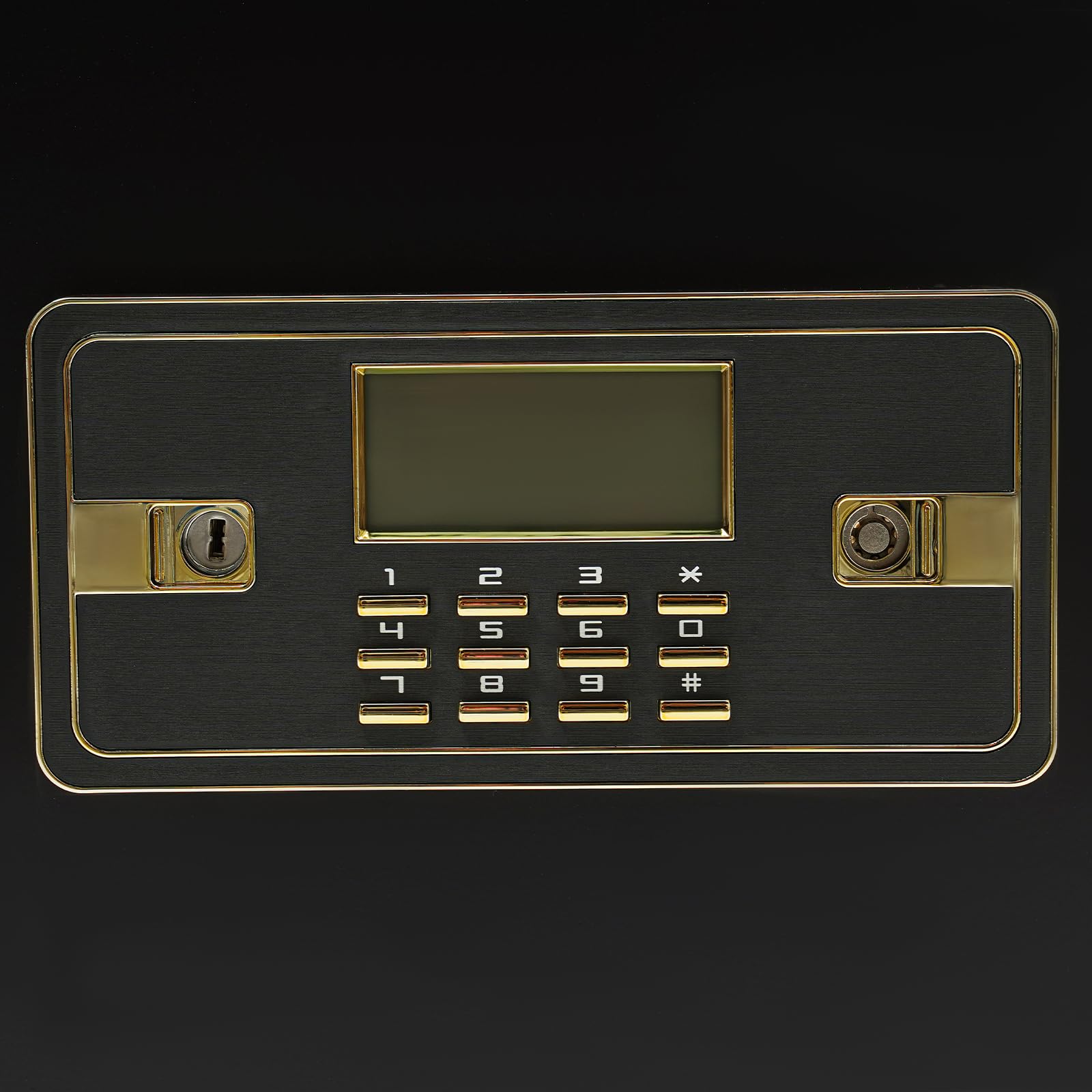 Cassaforte con fessura a 90°, cassaforte elettronica di sicurezza MöBeltresor, cassaforte con serratura a combinazione, 4 chiavi
