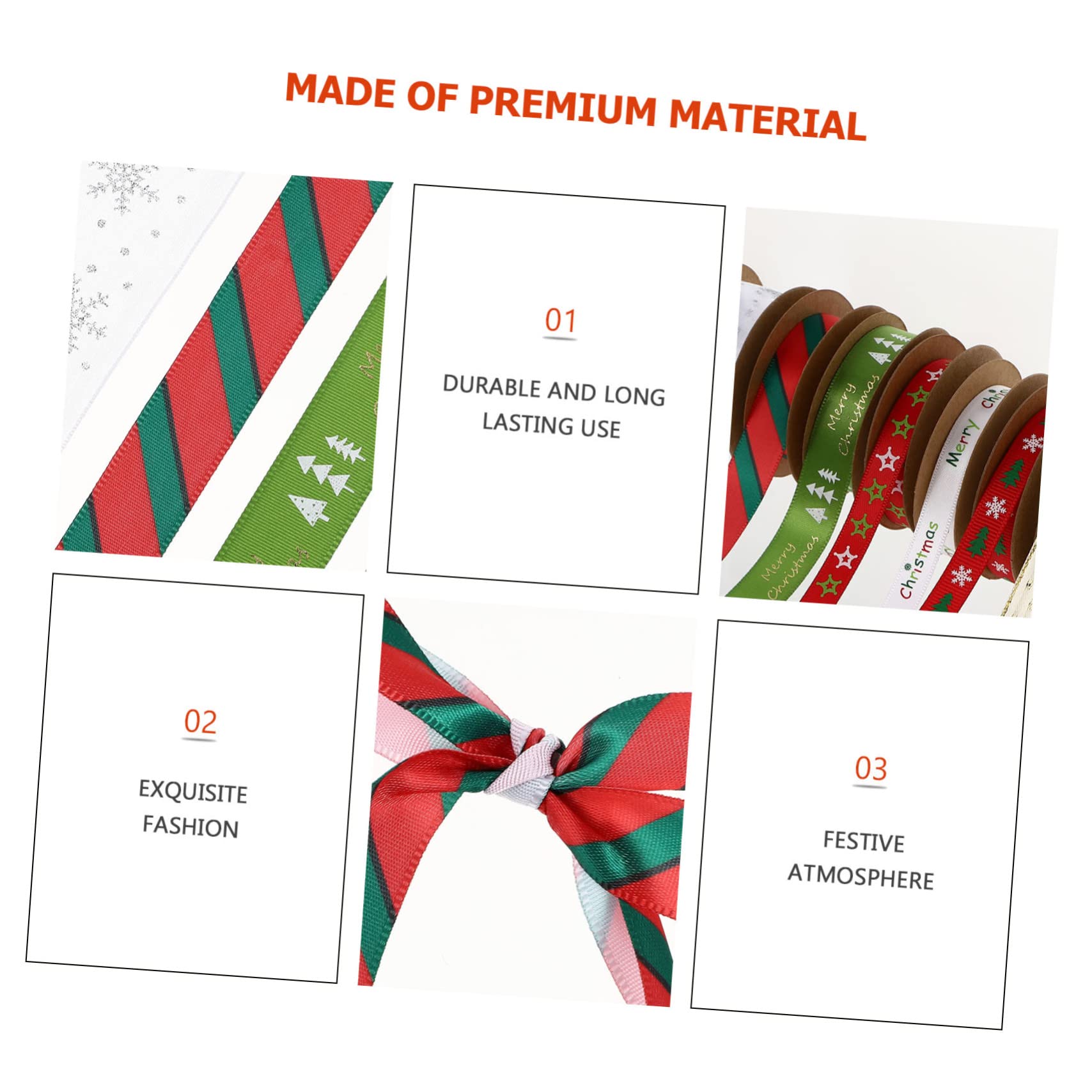 Operitacx 24stücke Teiliges Weihnachtsband Für Diy Bastelprojekte Bunte Satin Und Organza-ribbons Dekoration Für Weihnachten Und Feierlichkeiten