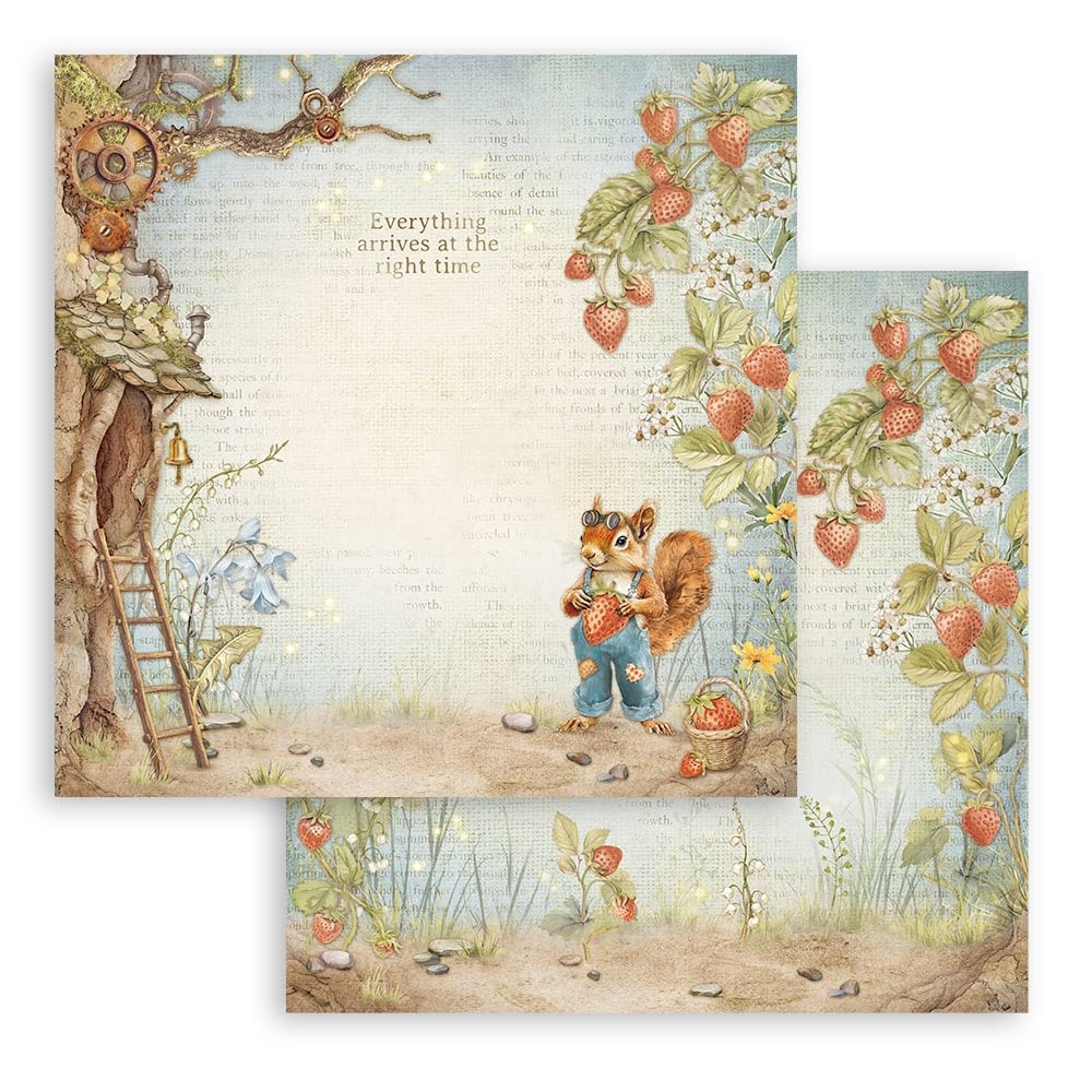 Stamperia Bastelpapier Block mit Muster für Scrapbooks, Alben, Bullet