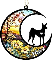Vista 118 de Memorial personalizado para perro, adorno de Navidad de perro pastor alemán con nombre, razas personalizadas, atrapasador de luz para pérdida