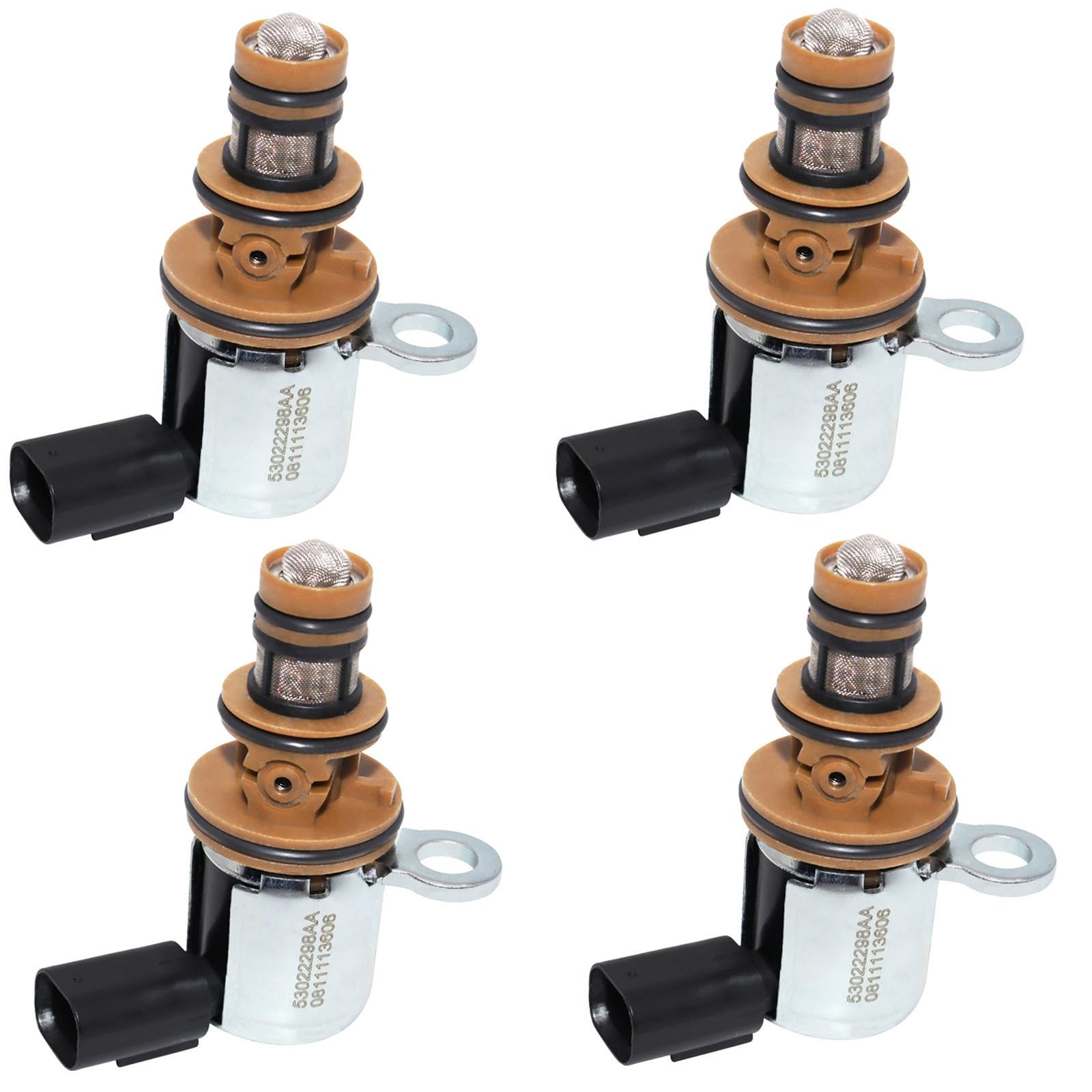 4 Pack Engine Multiple Displacement System Solenoid 53022298AA Compatible with 10-24 Dodge Ram 1500 Challenger Charger Durango Jeep Commander Grand Cherokee Ram 2500 3500 Chrysler 300 5.7L 6.4L