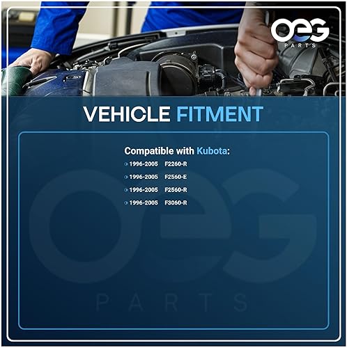 Miniatura 4 de OEG Parts Nuevo arrancador compatible con cortacésped Kubota Tractor Diesel 67980-31150, Genie 23456, 6A320-59212, K3511-81410, K3511-81411,