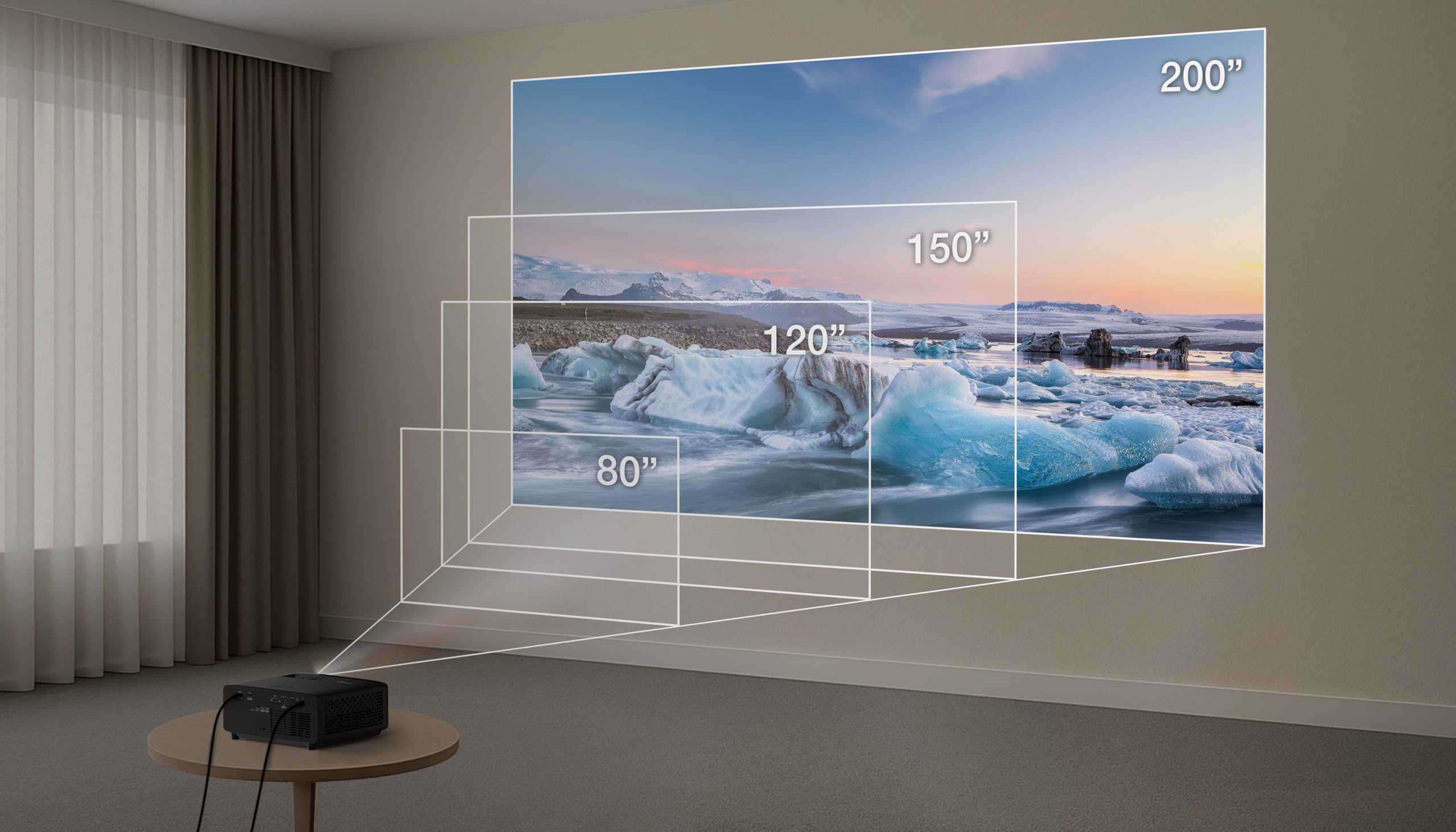 PK52 Photon Beam Optoma - 4K Premium Heimkino Laser LED Projektor, HDR, Lampfree und wartungsfrei