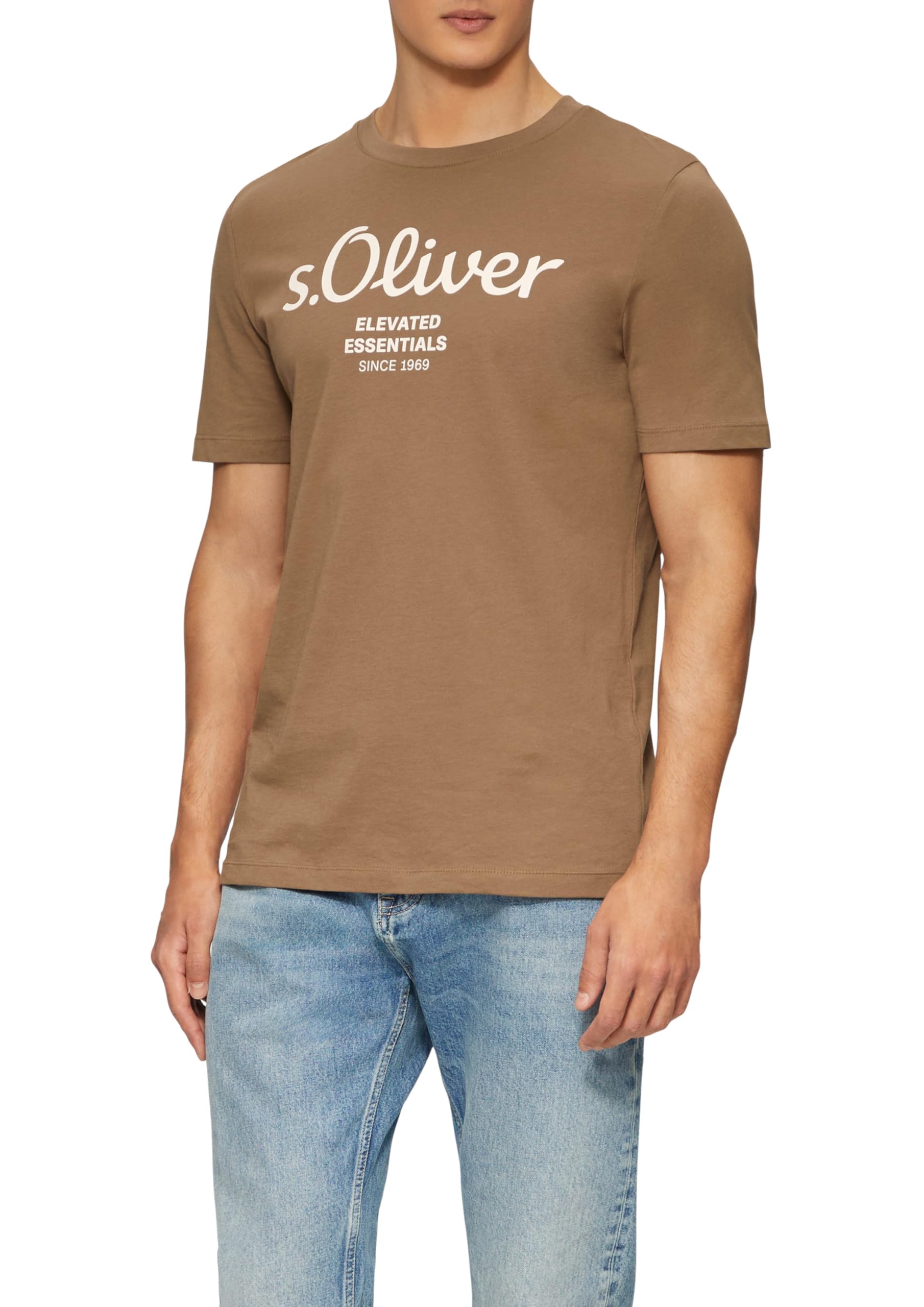 s.Oliver T-Shirt aus Baumwolle mit Label-Print