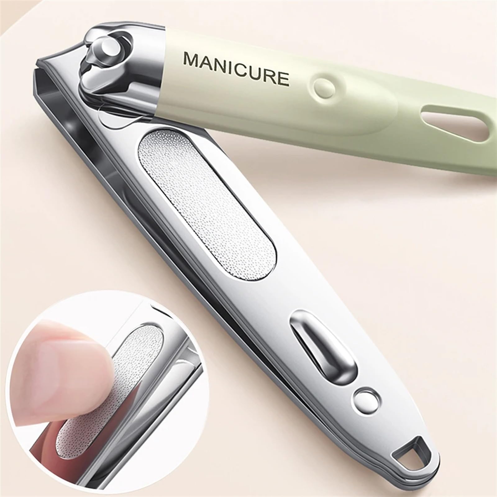 Maniküre Set 3-teiliges modernes Maniküre-Set – Nagelknipser, Nagelschere und Ohrlöffel aus Edelstahl mit tragbarer Aufbewahrungsbox for die Reise Nagelknipser