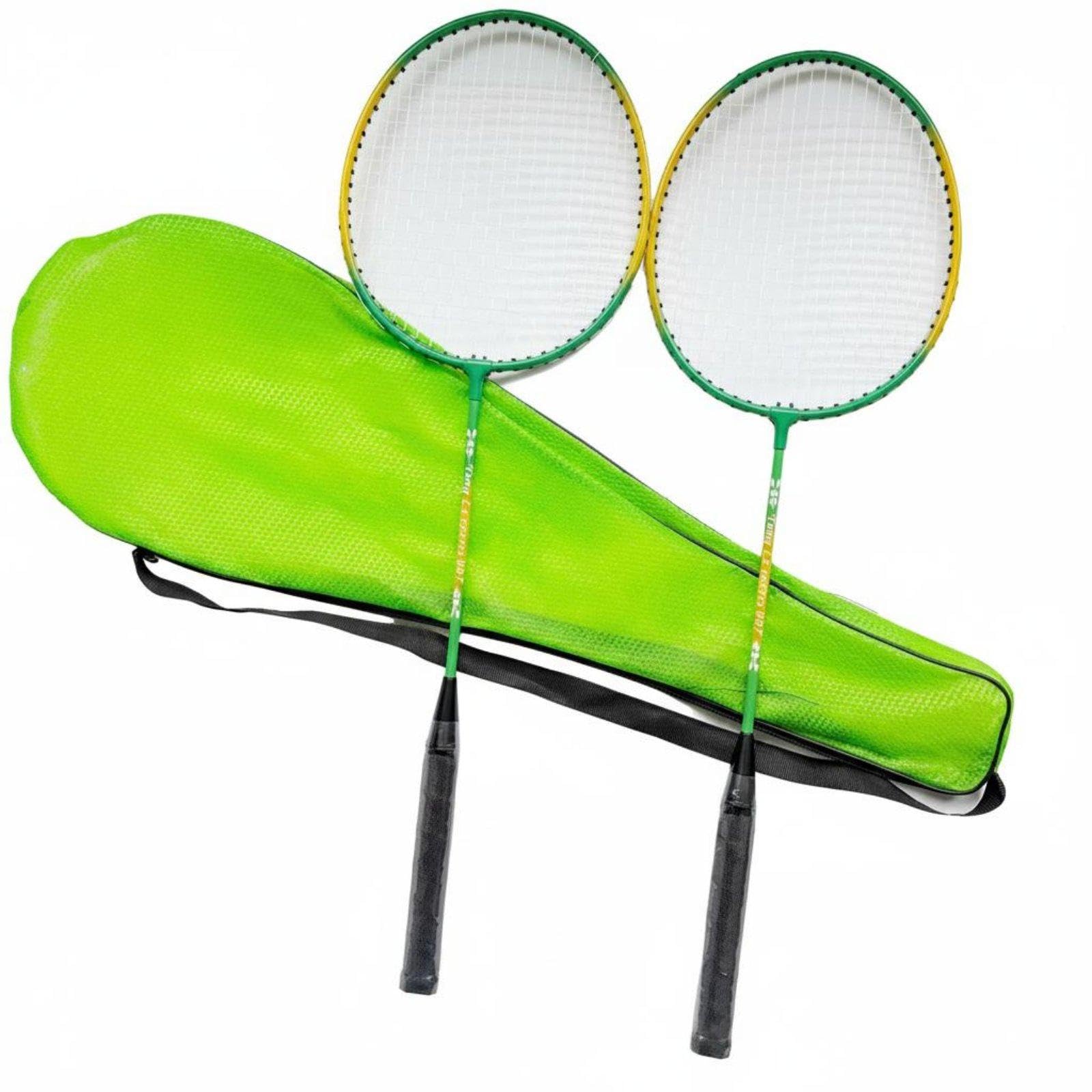 2 Pieces Badminton Racket Set Badminton Racket Pair Lightweight Design Athletic Gear for Family, Beginners, Recreational Play, Backyard Fun Green|Sporting Goods|Tennis & Racquet Sports-image-15