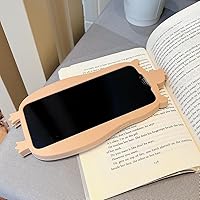 Vista 3 de Funda para iPhone 13, funda Kawaii para teléfono con dibujos animados 3D, diseño de capibara, de goma de silicona suave, a prueba de golpes, funda