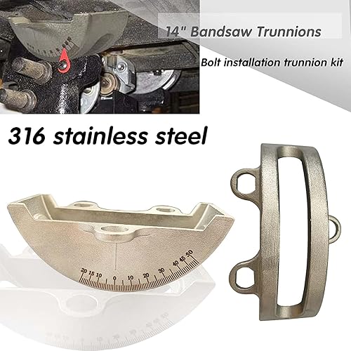 Miniatura 2 de 2 muñones de sierra de cinta de acero inoxidable 316 de 14 pulgadas, sierra de cinta de madera de acero para JWBS-14 LBS-60 426-02-395-0005