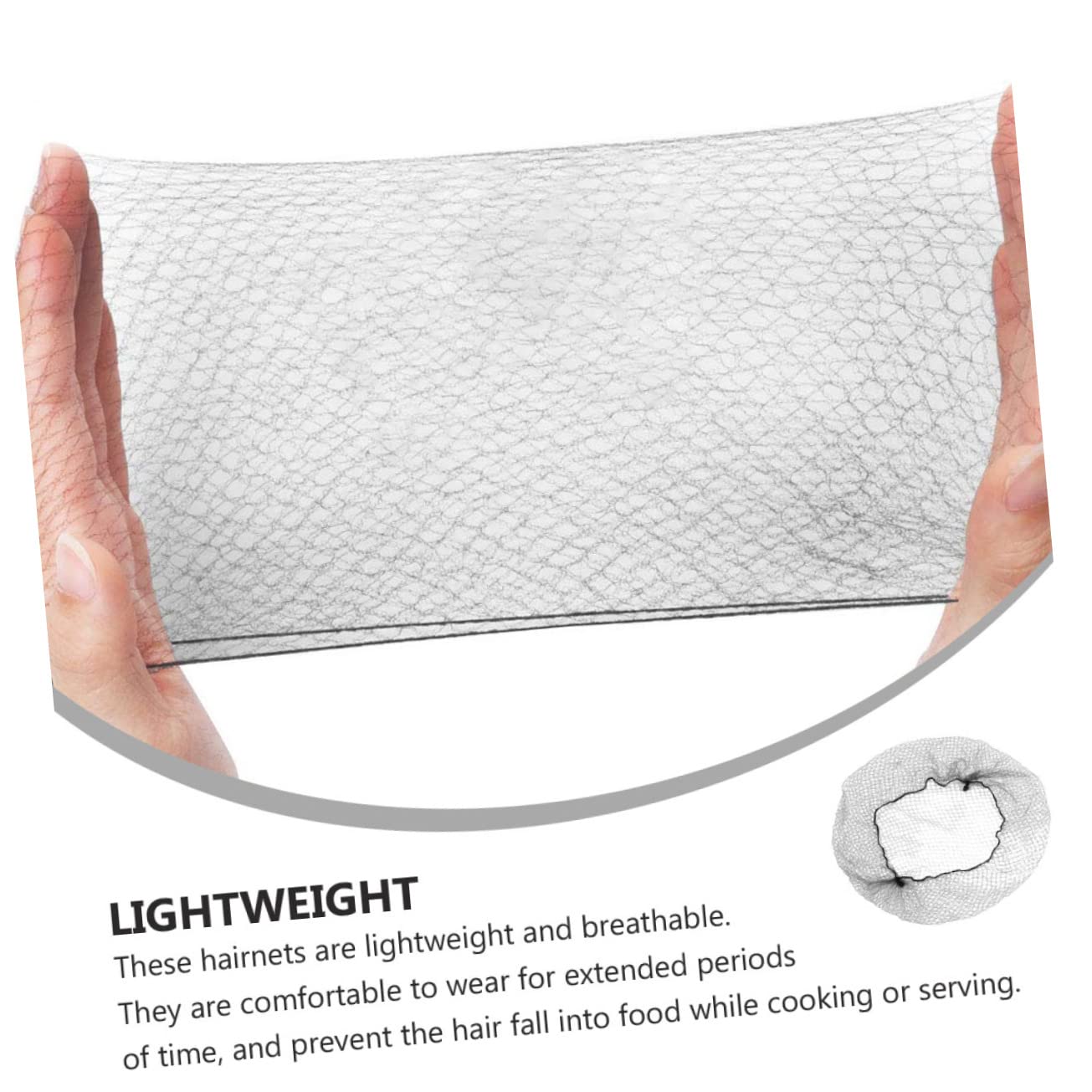 DOITOOL 300pcs Invisible Elastic Hair Net for Bun Stretchable Dance Net Hair Bun Cover for Sleeping
