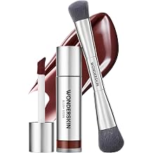Wonderskin Beauty Essentials Set, Liquid Blush Stain in Toasty and Dual-Ended Blush & Contour Brush