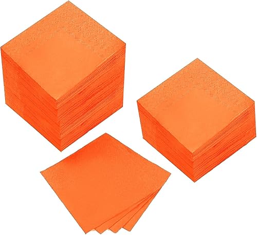 Miniatura 13 de 100 paquetes de servilletas de cóctel de 2 capas, servilletas de postre plegadas de 5 x 5 pulgadas, servilletas desechables para cena, boda, Verde