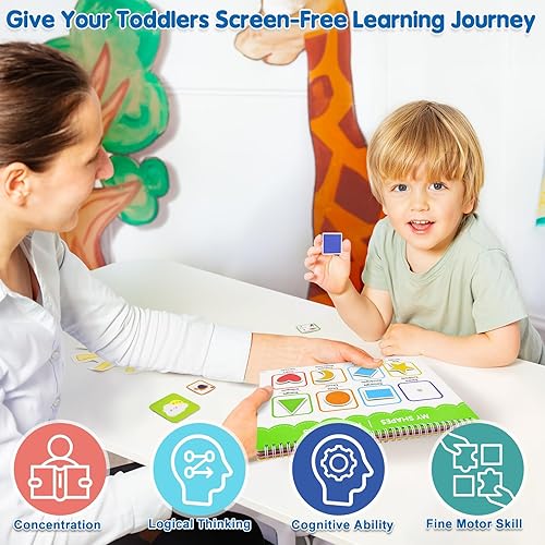 Miniatura 6 de Libros ocupados en español e inglés para niños pequeños - Libro de actividades preescolares bilingües para niños de 3, 4, 5 años, actividades