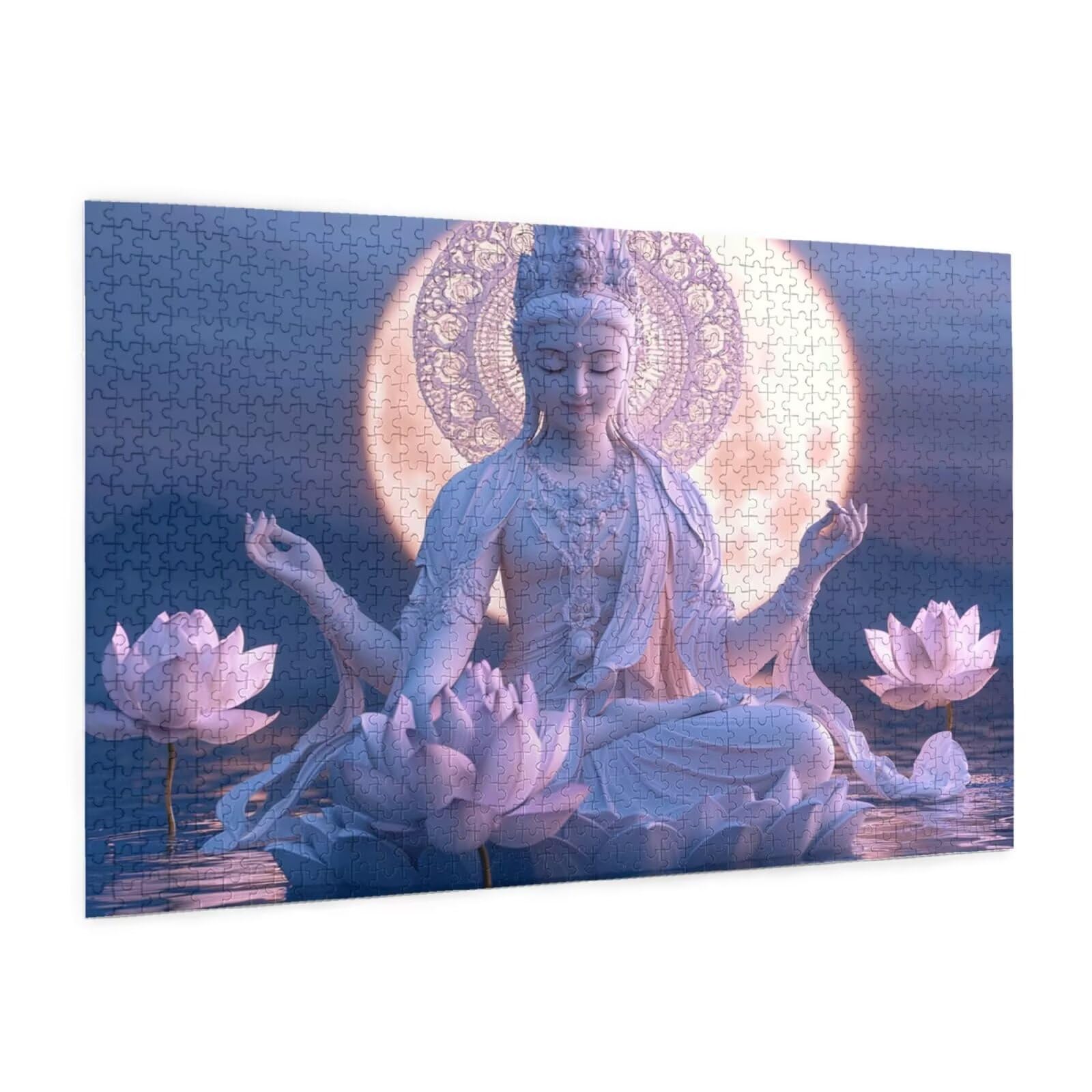 Puzzle Zen 1500 elementów, krajobraz, puzzle dla dorosłych, z pudełkiem na prezent, duże drewniane puzzle dla dorosłych, gra zręcznościowa dla całej rodziny, prezenty dla kobiet, 87 x 57 cm, 40 lat