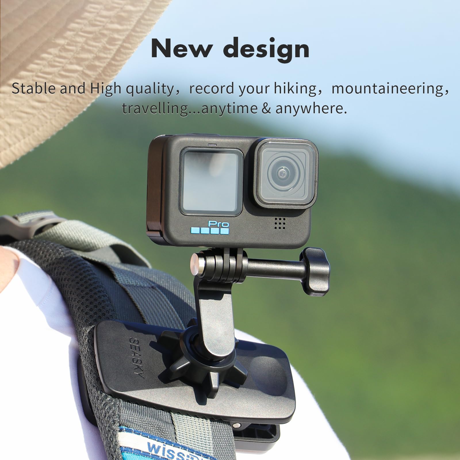 GoPro - saki Amazon.com: SEASKY B1 Backpack Strap Mount Clip Clamp Holder